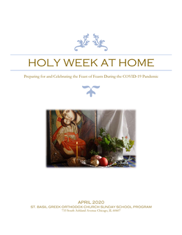 Holy Week at Home