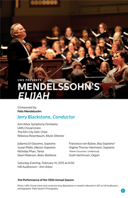 Mendelssohn's Elijah