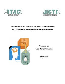 The Contribution of Multinationals to Canada's Innovative Environment