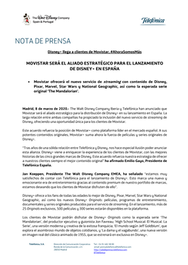 Nota De Prensa