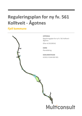 Reguleringsplan for Ny Fv. 561 Kolltveit - Ågotnes Fjell Kommune