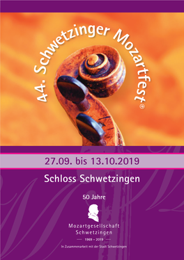 44. Schwetzinger Mozartfest® 2019
