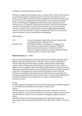 Database of Italian Humanists and Jews.Pdf (766.0Kb)