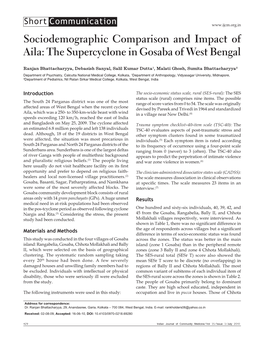 The Supercyclone in Gosaba of West Bengal