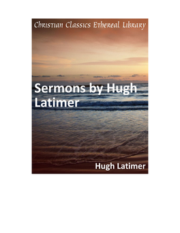 Sermons by Hugh Latimer