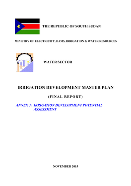 Irrigation Development Master Plan