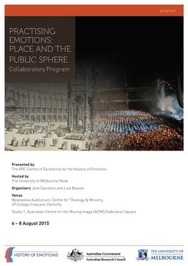 Practising Emotions: Place and the Public Sphere Collaboratory Program