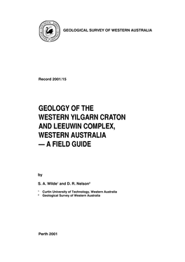 Geology of the Western Yilgarn Craton and Leeuwin Complex, Western Australia — a Field Guide