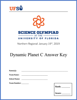 Dynamic Planet C Answer Key