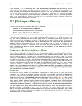 Chapter 22 | Prokaryotes: Bacteria and Archaea