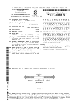 WO 2015/195535 A2 23 December 2015 (23.12.2015) P O P C T