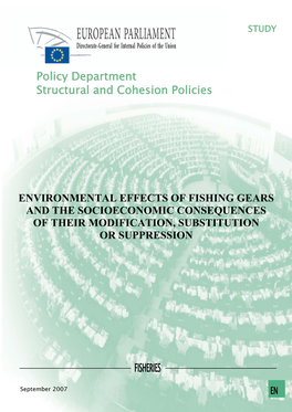 Environmental Effects of Fishing Gears and the Socioeconomic Consequences of Their Modification, Substitution Or Suppression
