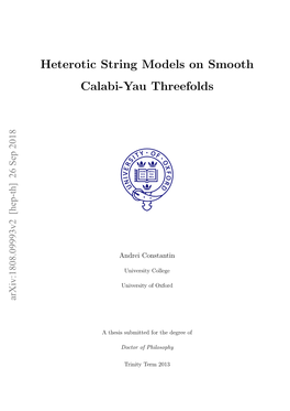 Heterotic String Models on Smooth Calabi-Yau Threefolds