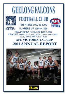 Afl Victoria Tac Cup 2011 Annual Report