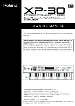 Owner's Manual