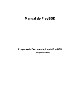 Manual De Freebsd