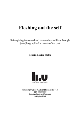 Fleshing out the Self : Reimagining Intersexed and Trans