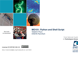 Python and Shell Script Vladimir Paun ENSTA Paristech