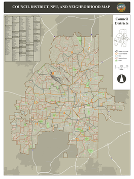 Council District, Npu, and Neighborhood Map