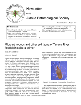 Newsletter Alaska Entomological Society