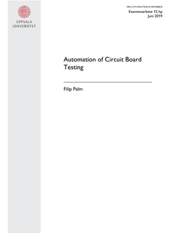 Automation of Circuit Board Testing