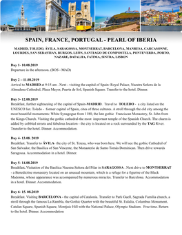 Spain, France and Portugal ) Personal Information