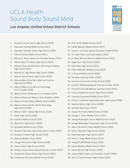 LAUSD School List