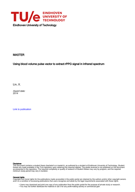 Using Blood Volume Pulse Vector to Extract Rppg Signal in Infrared Spectrum