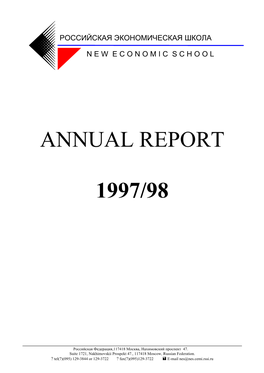 Annual Report 1997/98, Page 2 Microeconomic Workshops 39