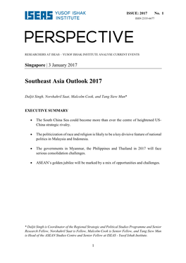 Southeast Asia Outlook 2017
