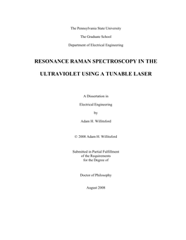 Resonance-Raman Spectra