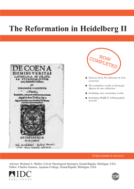 The Reformation in Heidelberg II