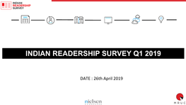 Indian Readership Survey Q1 2019