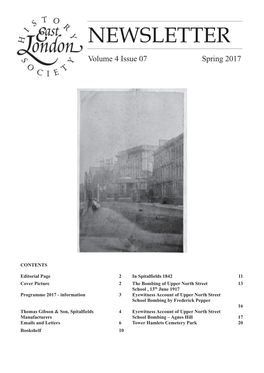 NEWSLETTER Volumenewsletter 4 Issue 07 Spring 2017 Volume 4 Issue 07 Spring 2017