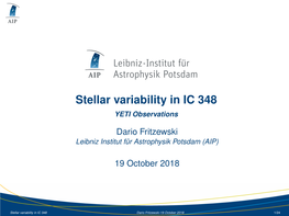 Stellar Variability in IC 348 with YETI