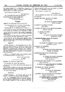 Le Mimstrede.S Affaires Étrang,Ères$ Et Dil Tourisme, Le Ministre De La France D'ouire-Mer, Et Victimes De La Guerre, Le