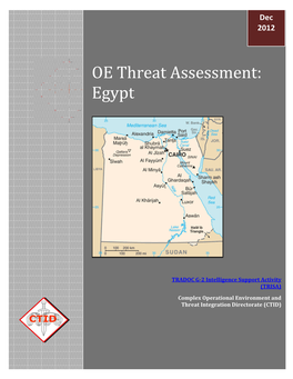 OE Threat Assessment: Egypt