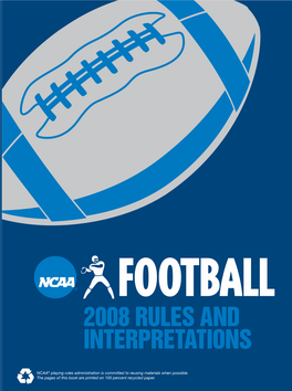 2008 NCAA Football Rules and Interpretations