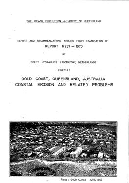 Gold Coast I Queensland I Australia Coastal Erosion and Related Problems