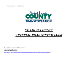 St. Louis County Arterial Road System (Ars)