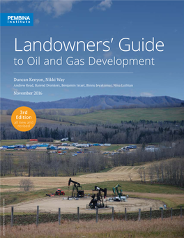 Landowners' Guide to Oil and Gas Development | I