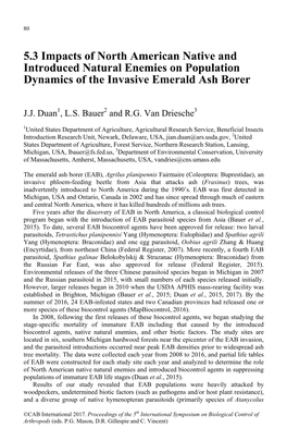 5.3 Impacts of North American Native and Introduced Natural Enemies on Population Dynamics of the Invasive Emerald Ash Borer