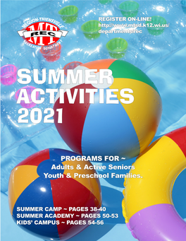 Summer Activities 2021