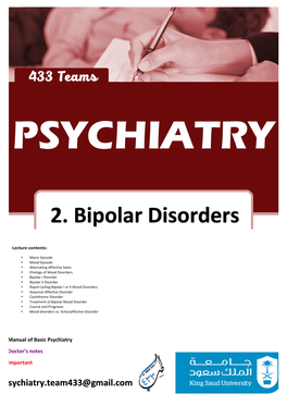 2. Bipolar Disorders