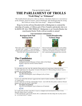 The Parliament of Trolls