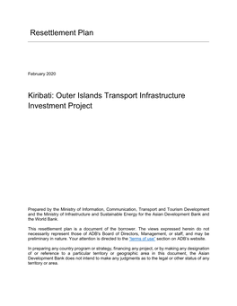 53043-001: Outer Island Transport Infrastructure Investment Project
