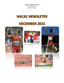 NACAC NEWSLETTER December 2015 Volume 2 Edition 3