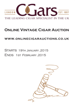 Online Vintage Cigar Auction