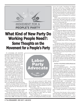 What Kind of New Party Do Working People Need?