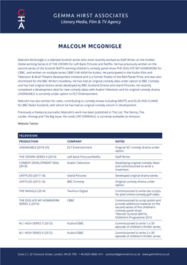 Malcolm Mcgonigle